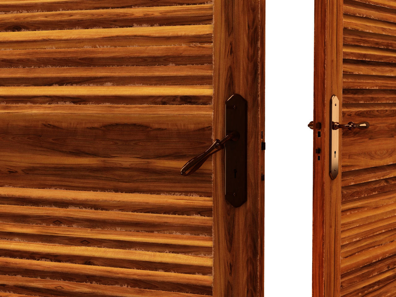 DOOR---Double leaf Low-poly 3D model_28