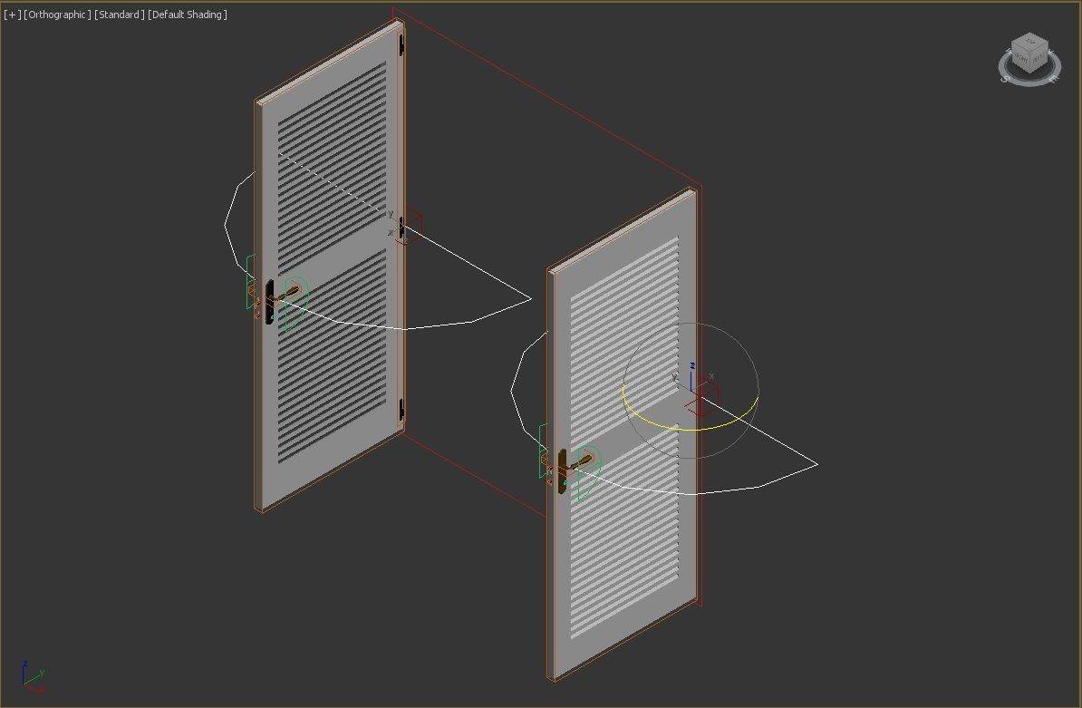 DOOR---Double leaf Low-poly 3D model_50