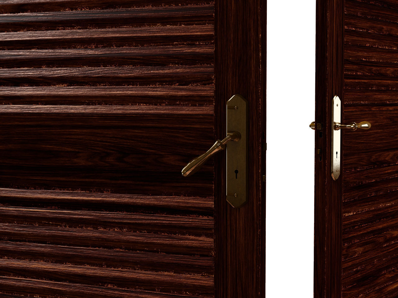 DOOR---Double leaf Low-poly 3D model_29