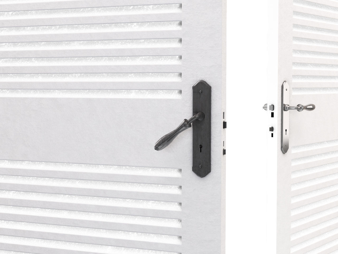 DOOR---Double leaf Low-poly 3D model_31