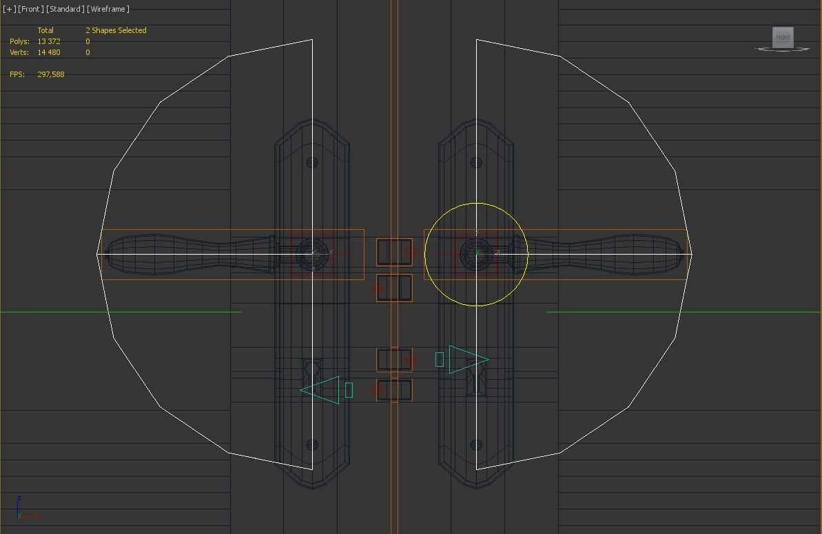 DOOR---Double leaf Low-poly 3D model_51