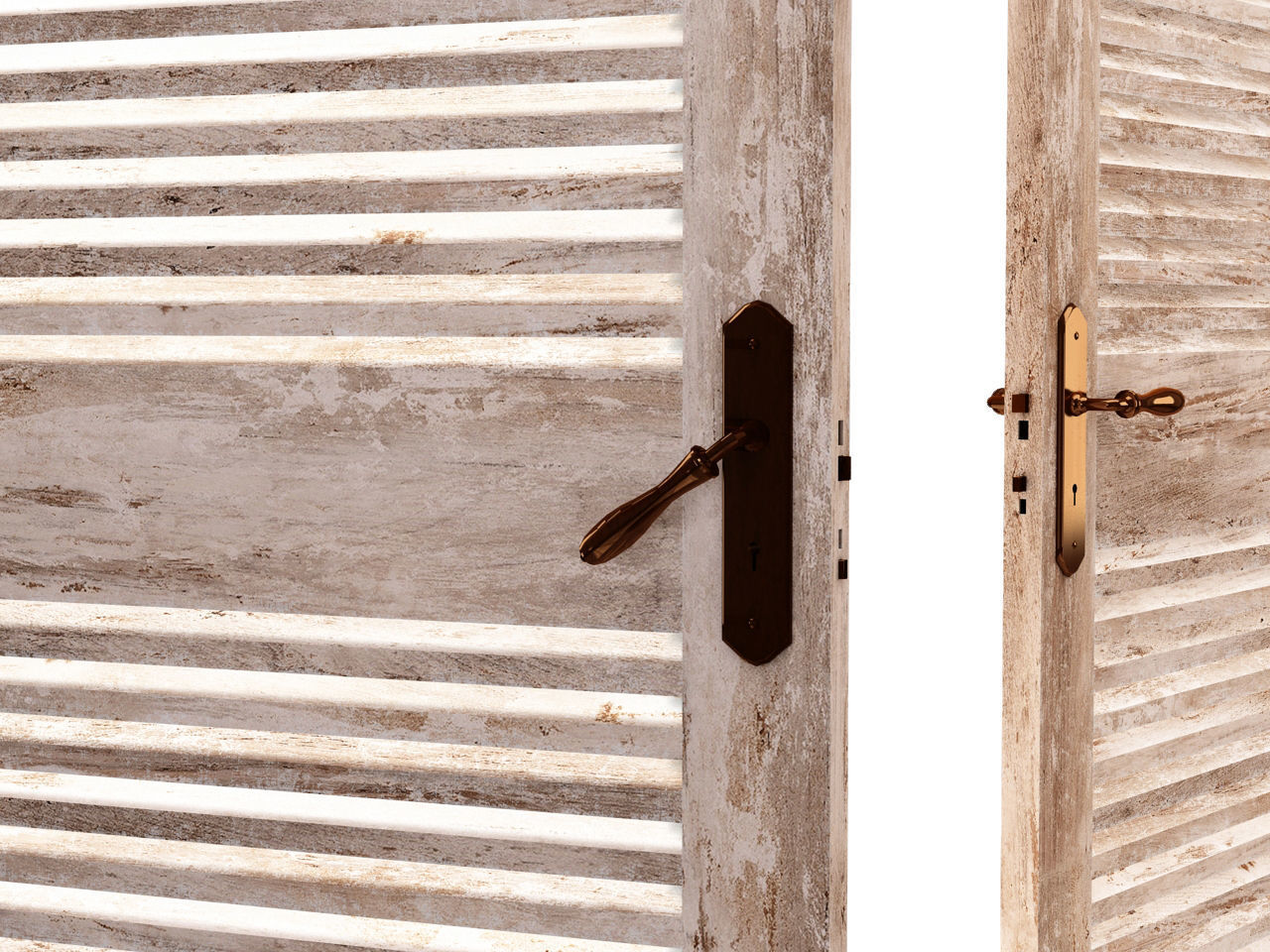 DOOR---Double leaf Low-poly 3D model_30