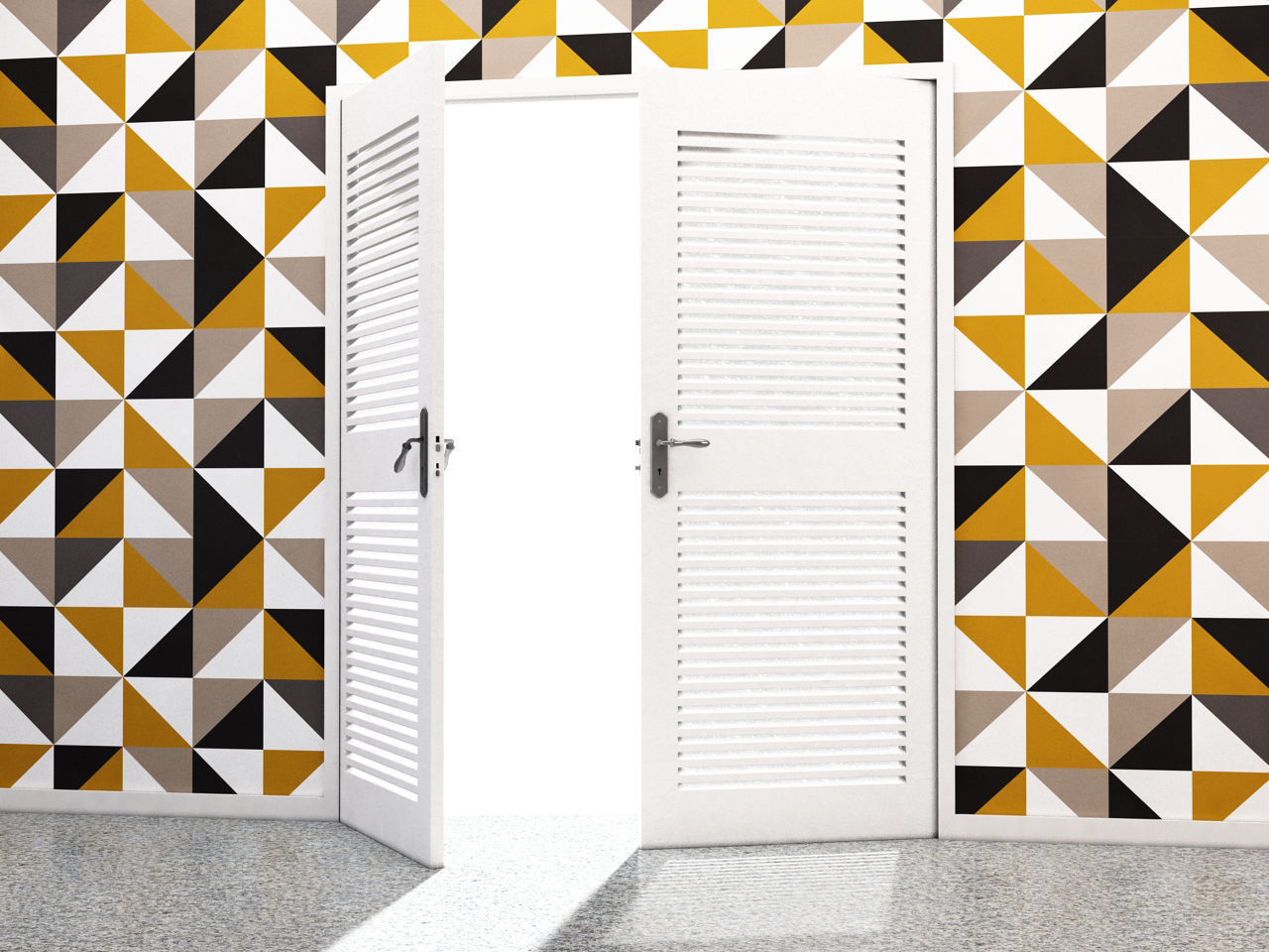 DOOR---Double leaf Low-poly 3D model_41