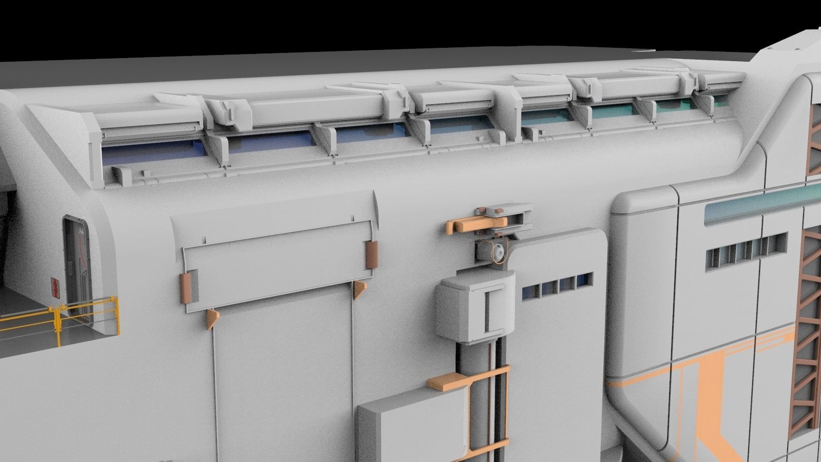 sci-fi architecture 6 3D model_17