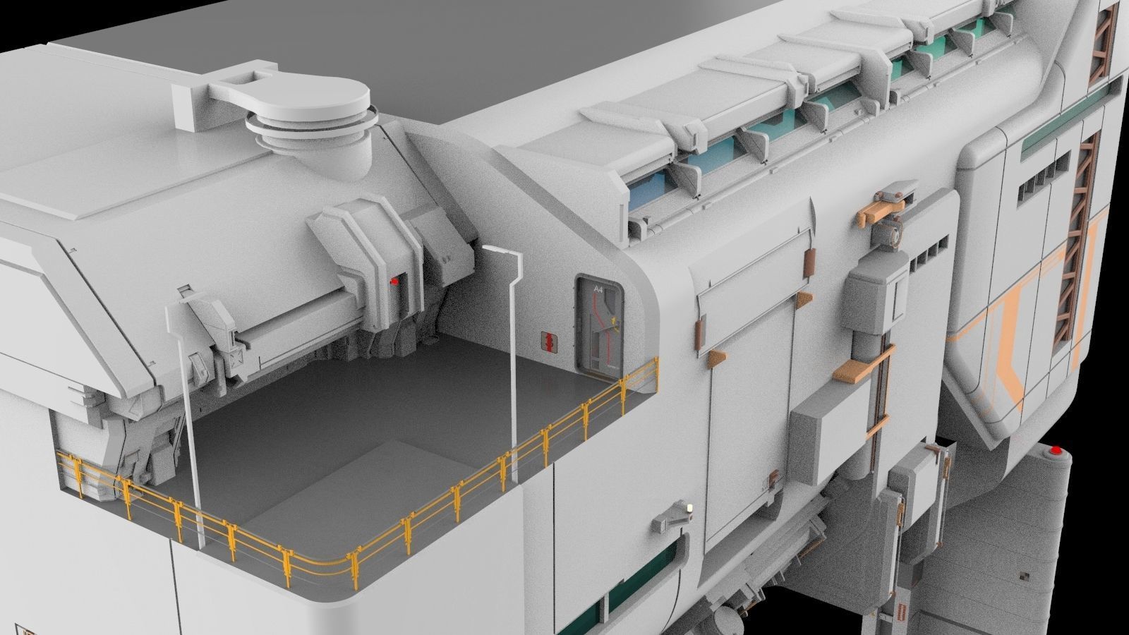 sci-fi architecture 6 3D model_21