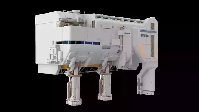 sci-fi architecture 6 3D model