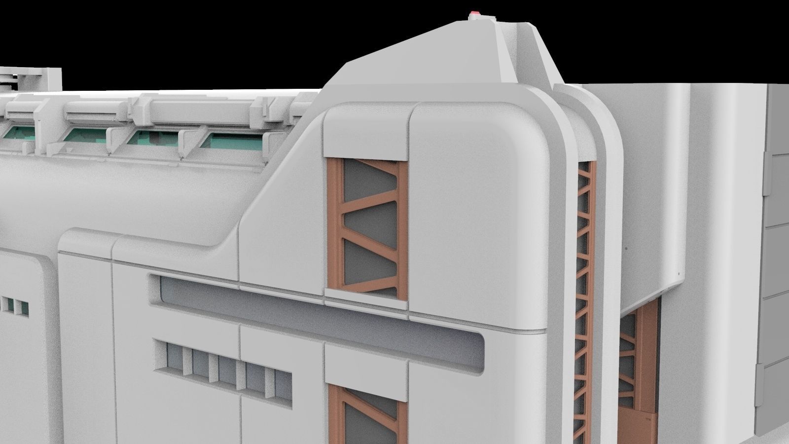 sci-fi architecture 6 3D model_16