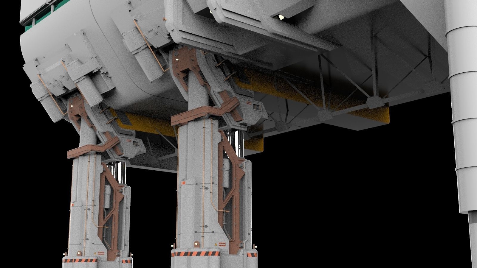 sci-fi architecture 6 3D model_10