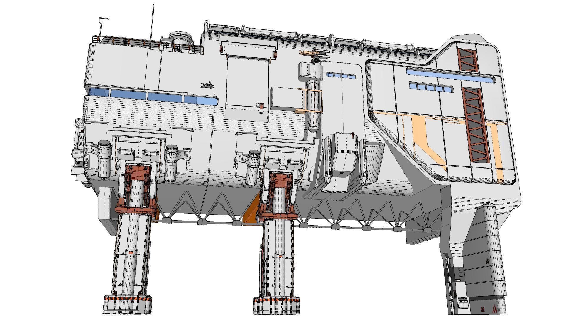 sci-fi architecture 6 3D model_27