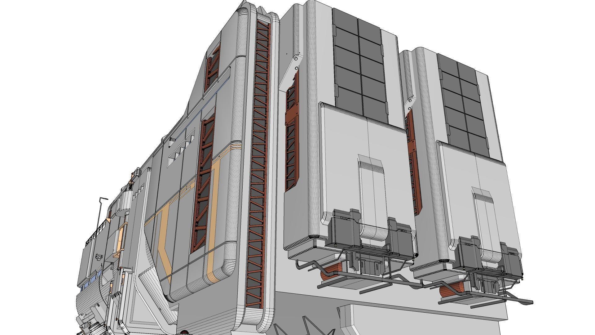 sci-fi architecture 6 3D model_37