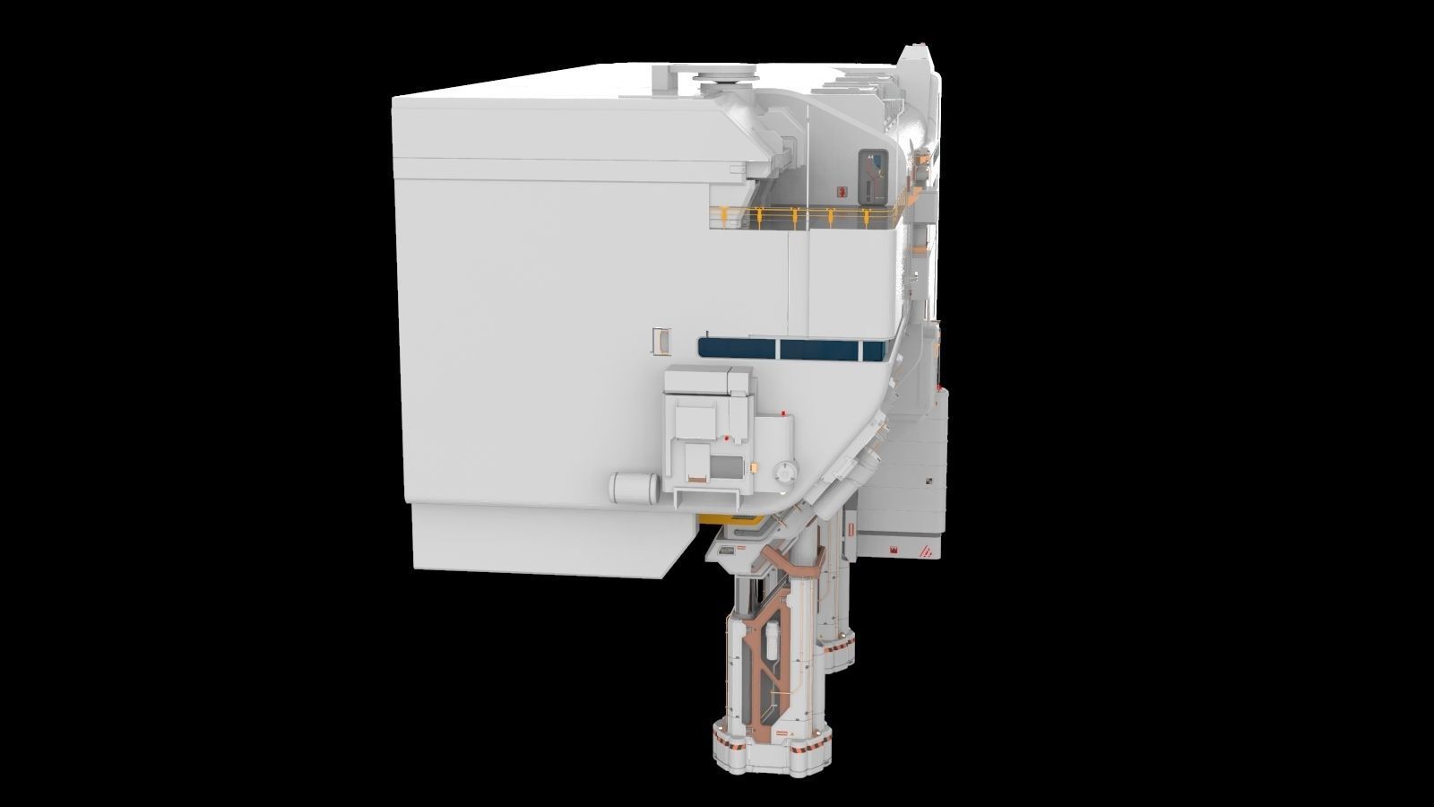 sci-fi architecture 6 3D model_4