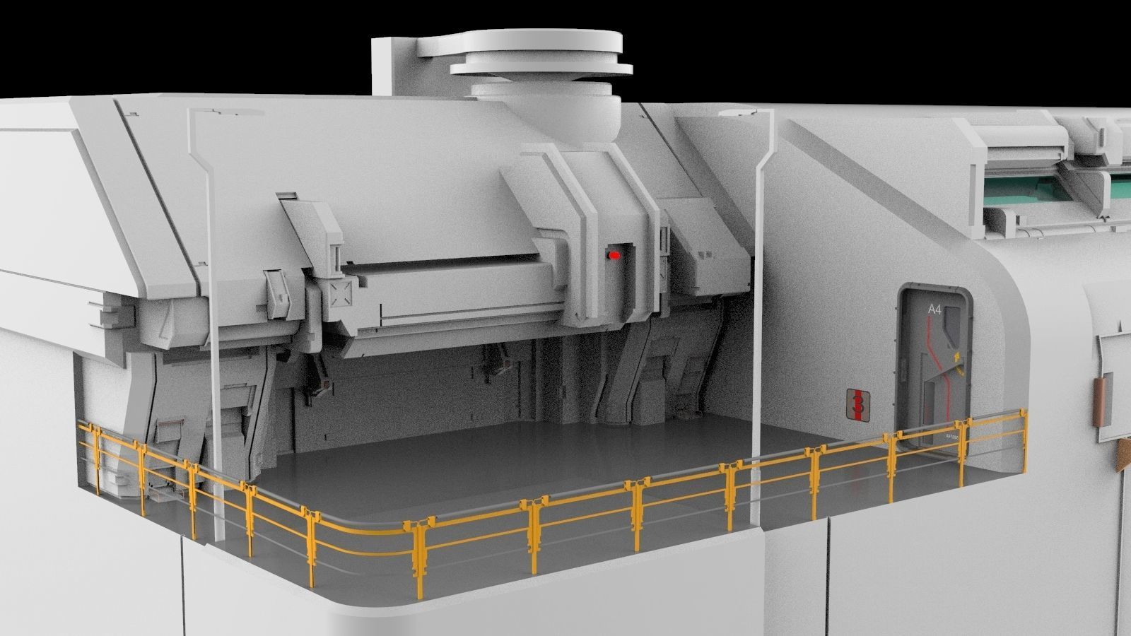 sci-fi architecture 6 3D model_7