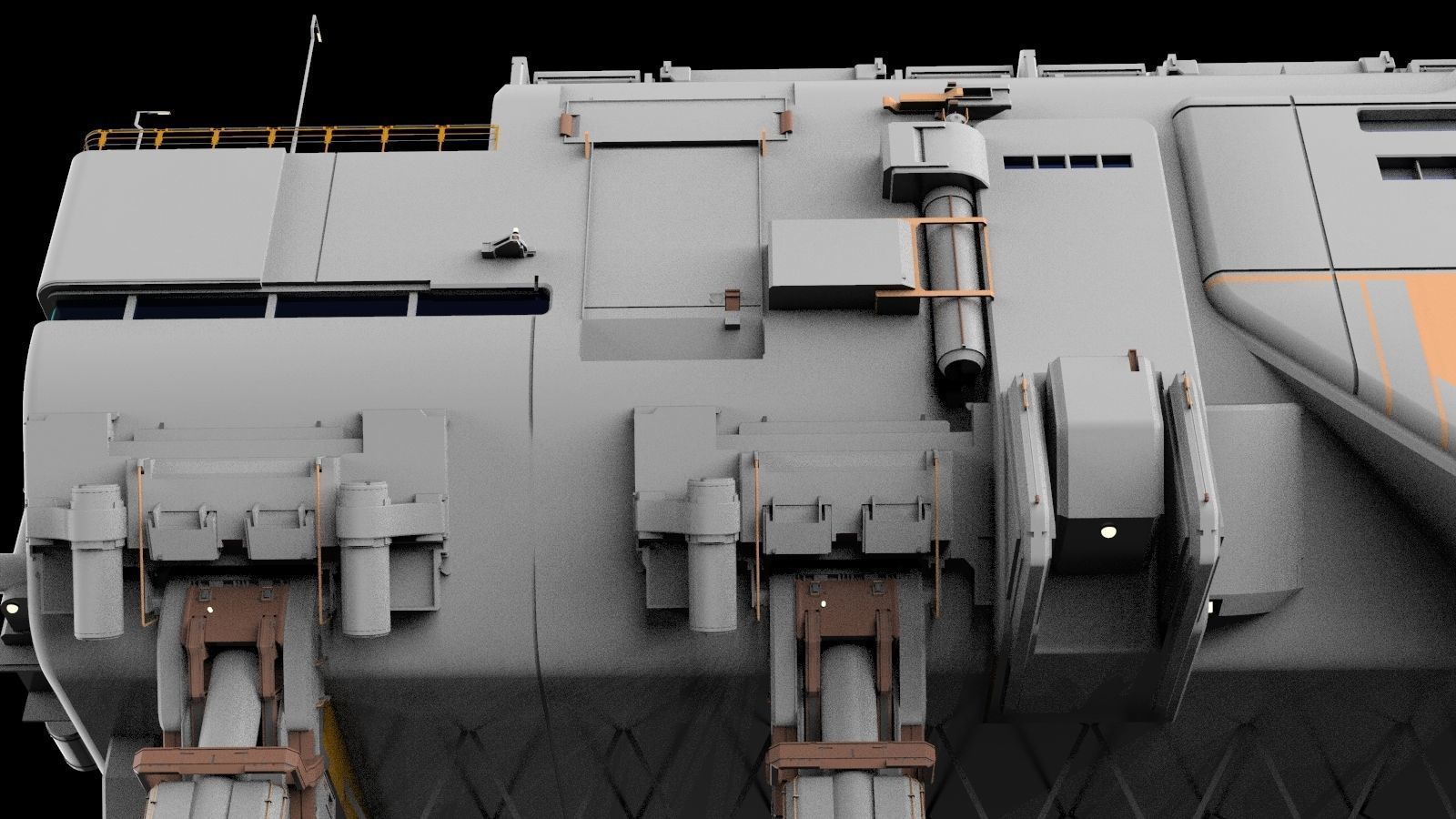 sci-fi architecture 6 3D model_19