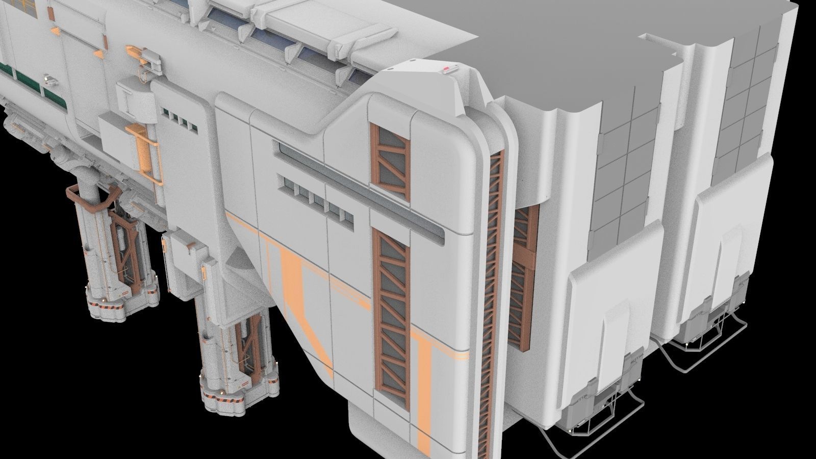 sci-fi architecture 6 3D model_22