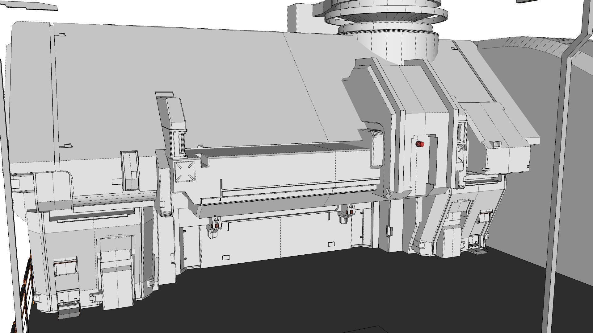 sci-fi architecture 6 3D model_30