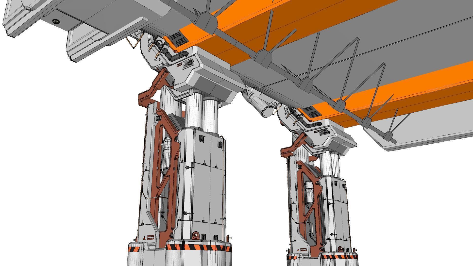 sci-fi architecture 6 3D model_39