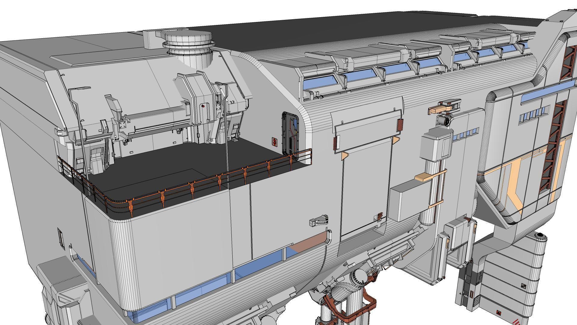 sci-fi architecture 6 3D model_28