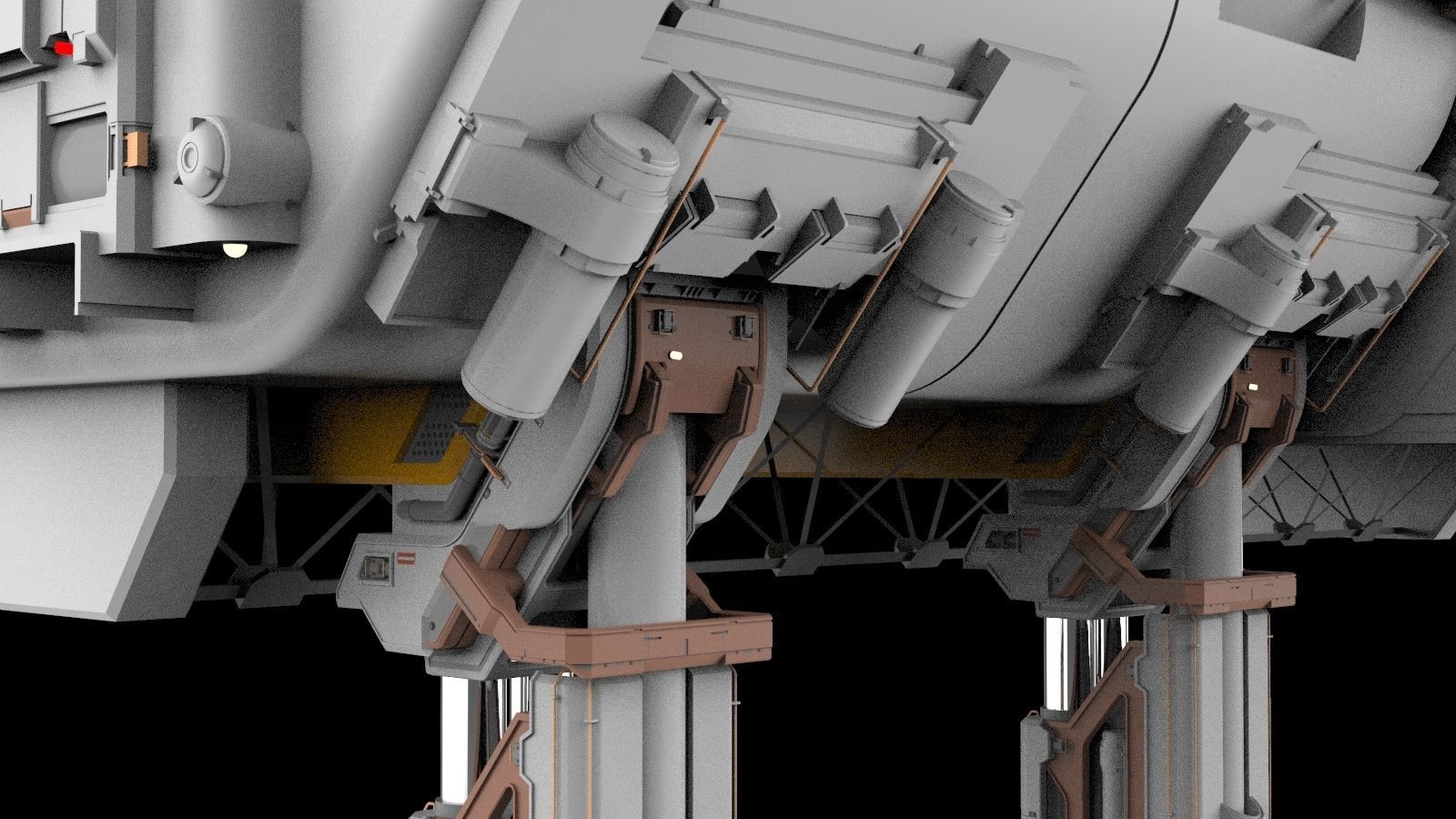 sci-fi architecture 6 3D model_9