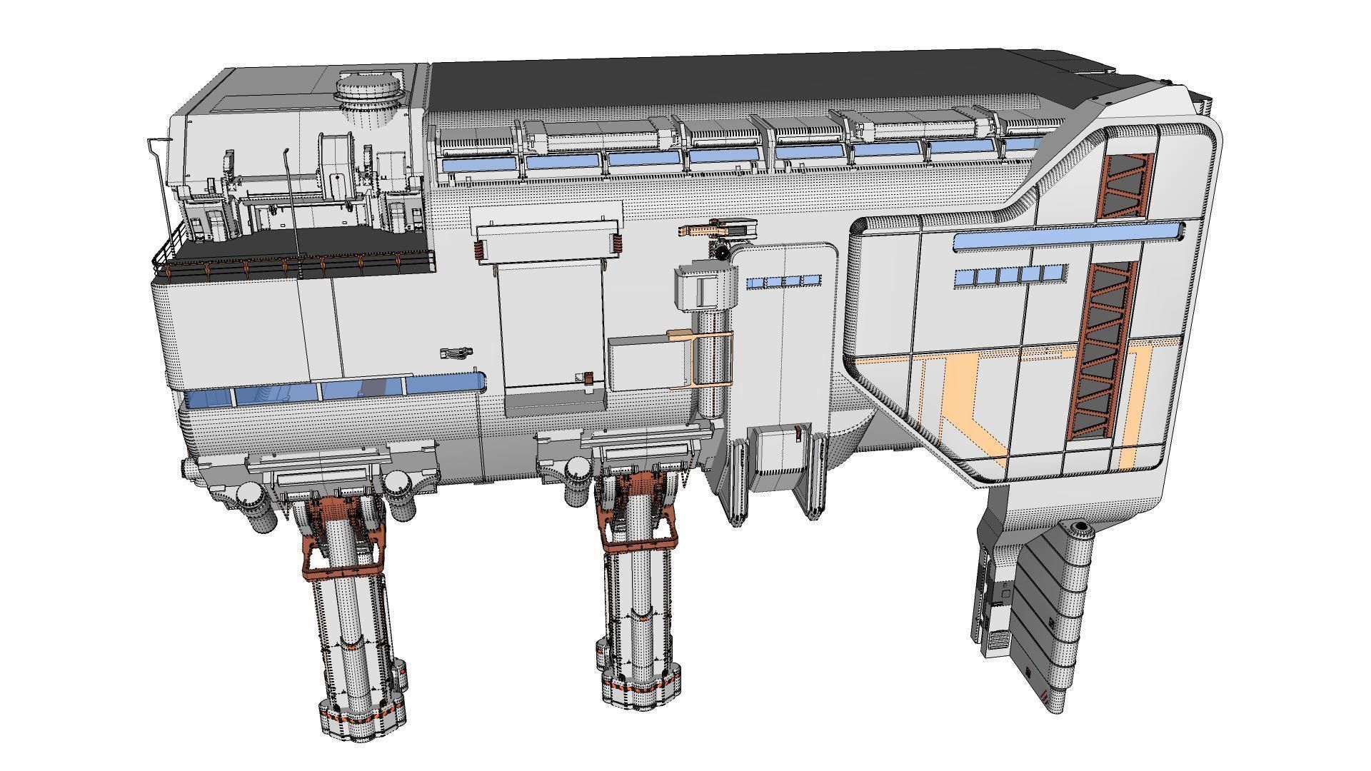 sci-fi architecture 6 3D model_24