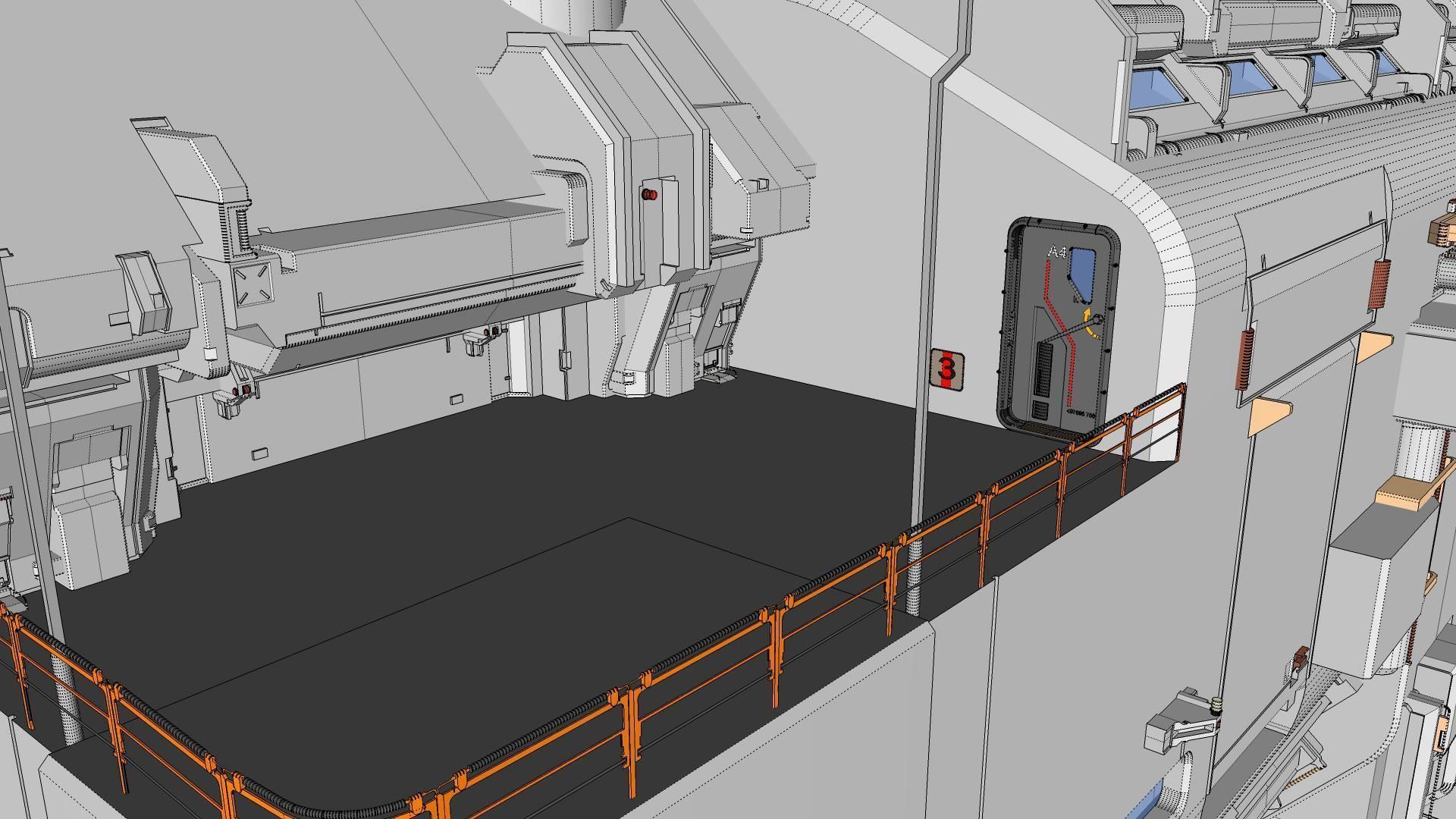 sci-fi architecture 6 3D model_29