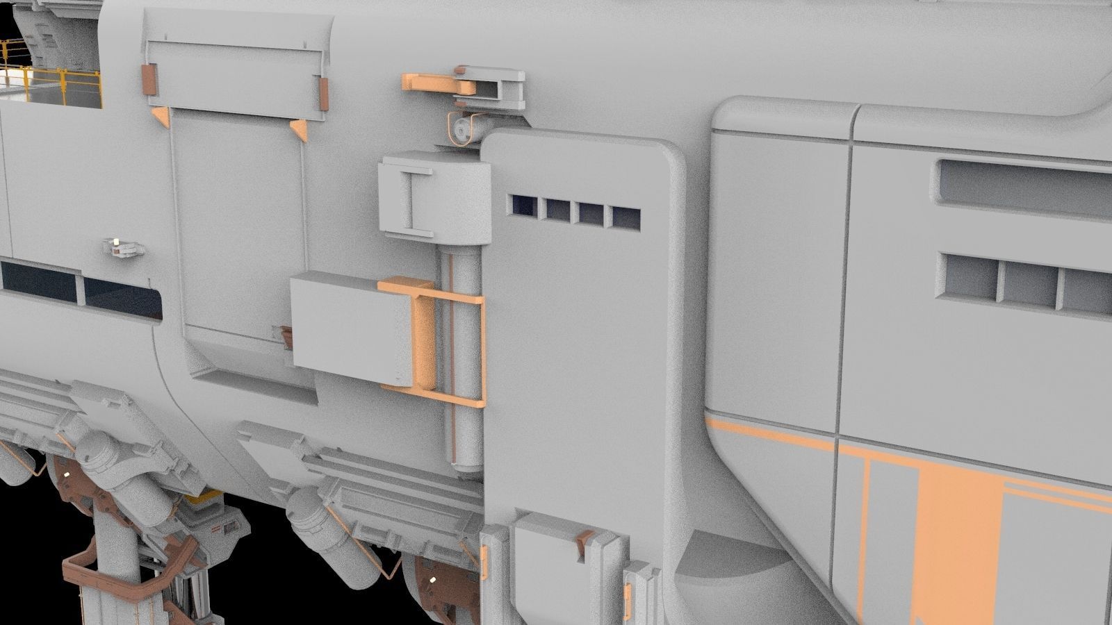 sci-fi architecture 6 3D model_12