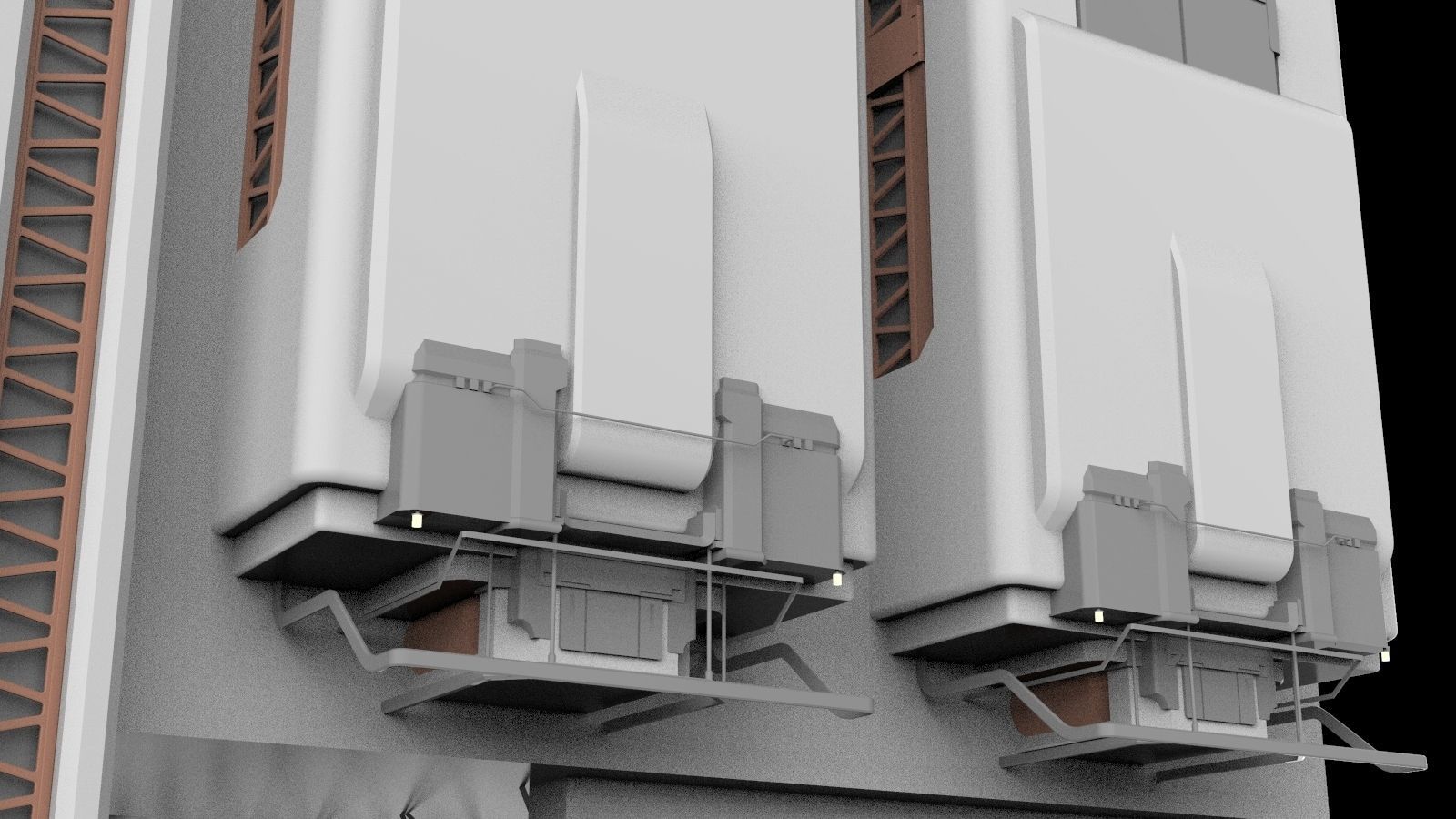 sci-fi architecture 6 3D model_14