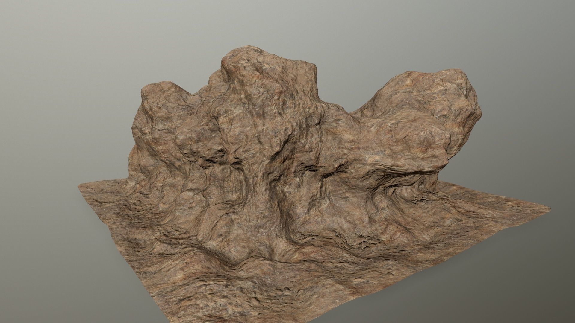 desert rocks  Low-poly 3D model_3