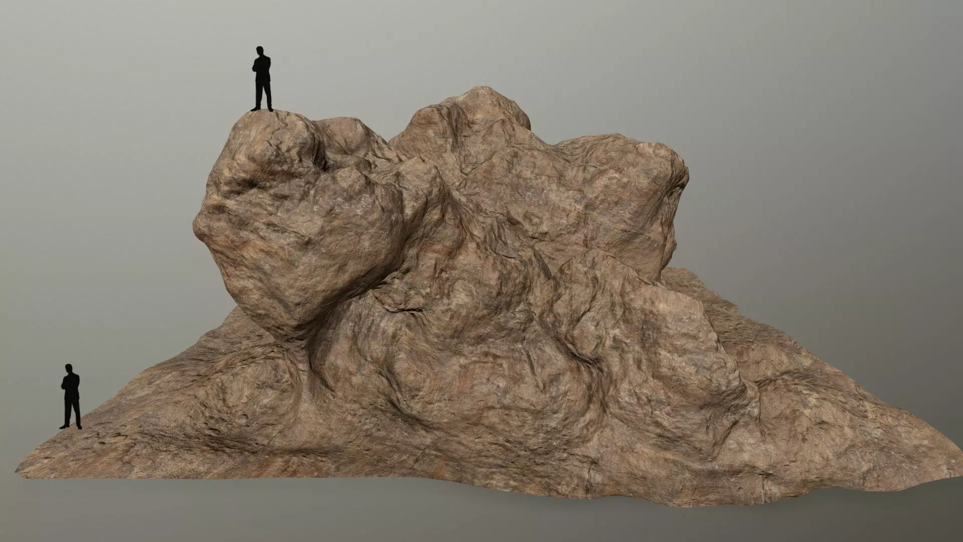 desert rocks  Low-poly 3D model_0
