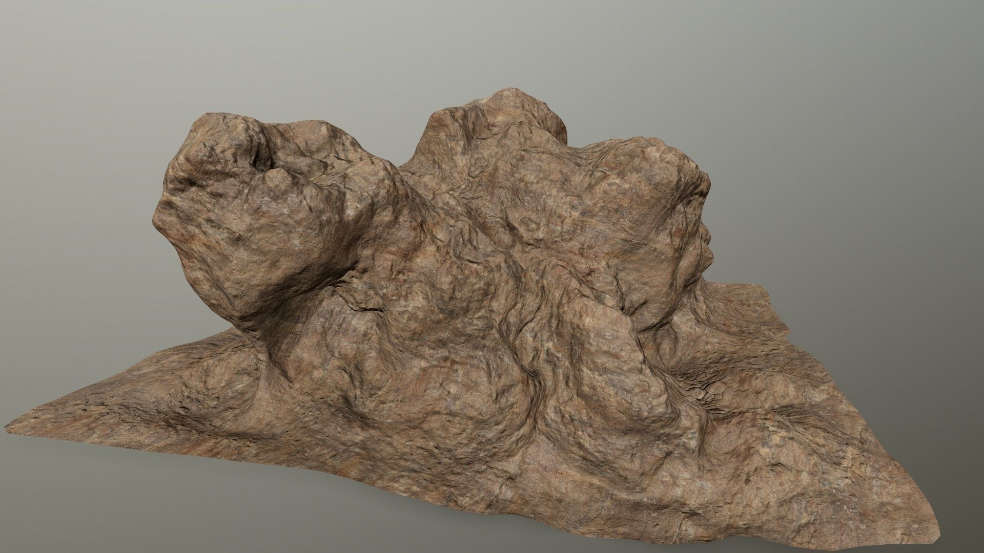 desert rocks  Low-poly 3D model_8