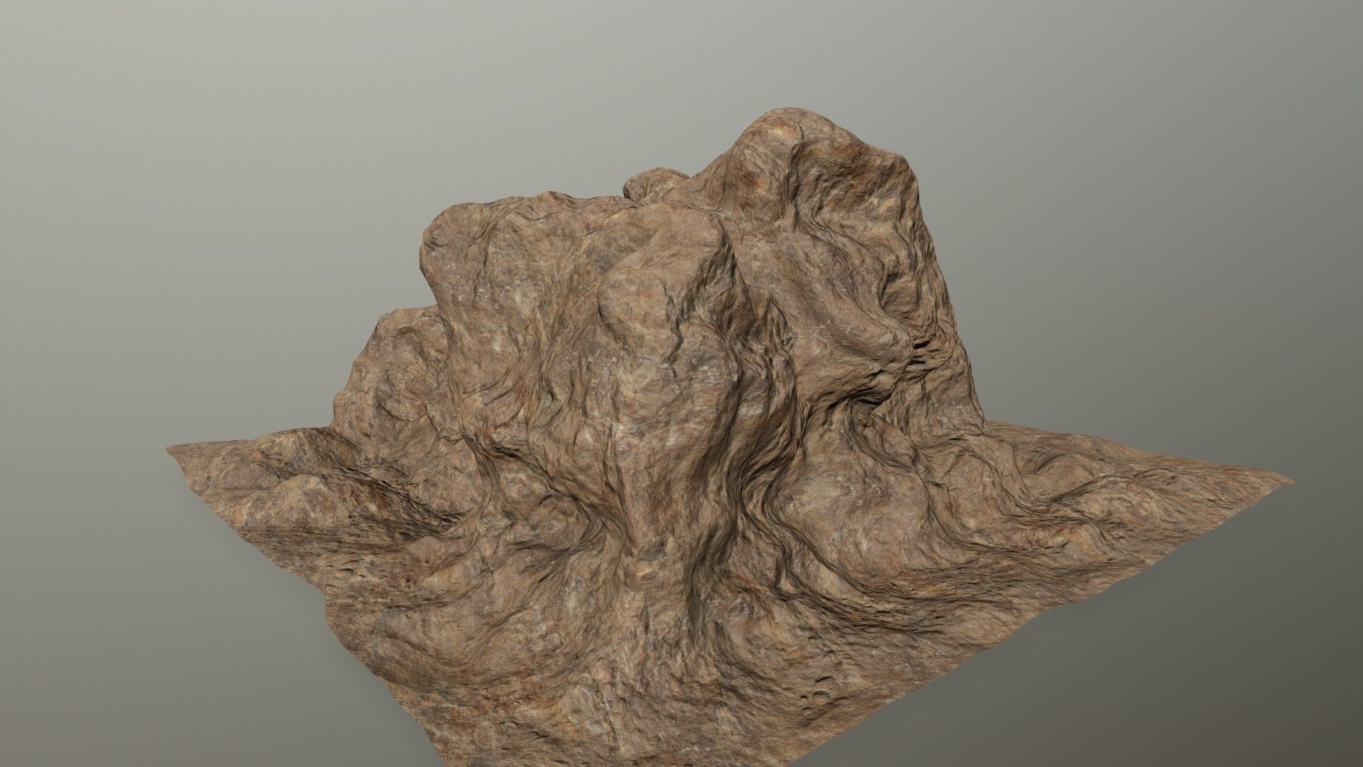 desert rocks  Low-poly 3D model_5