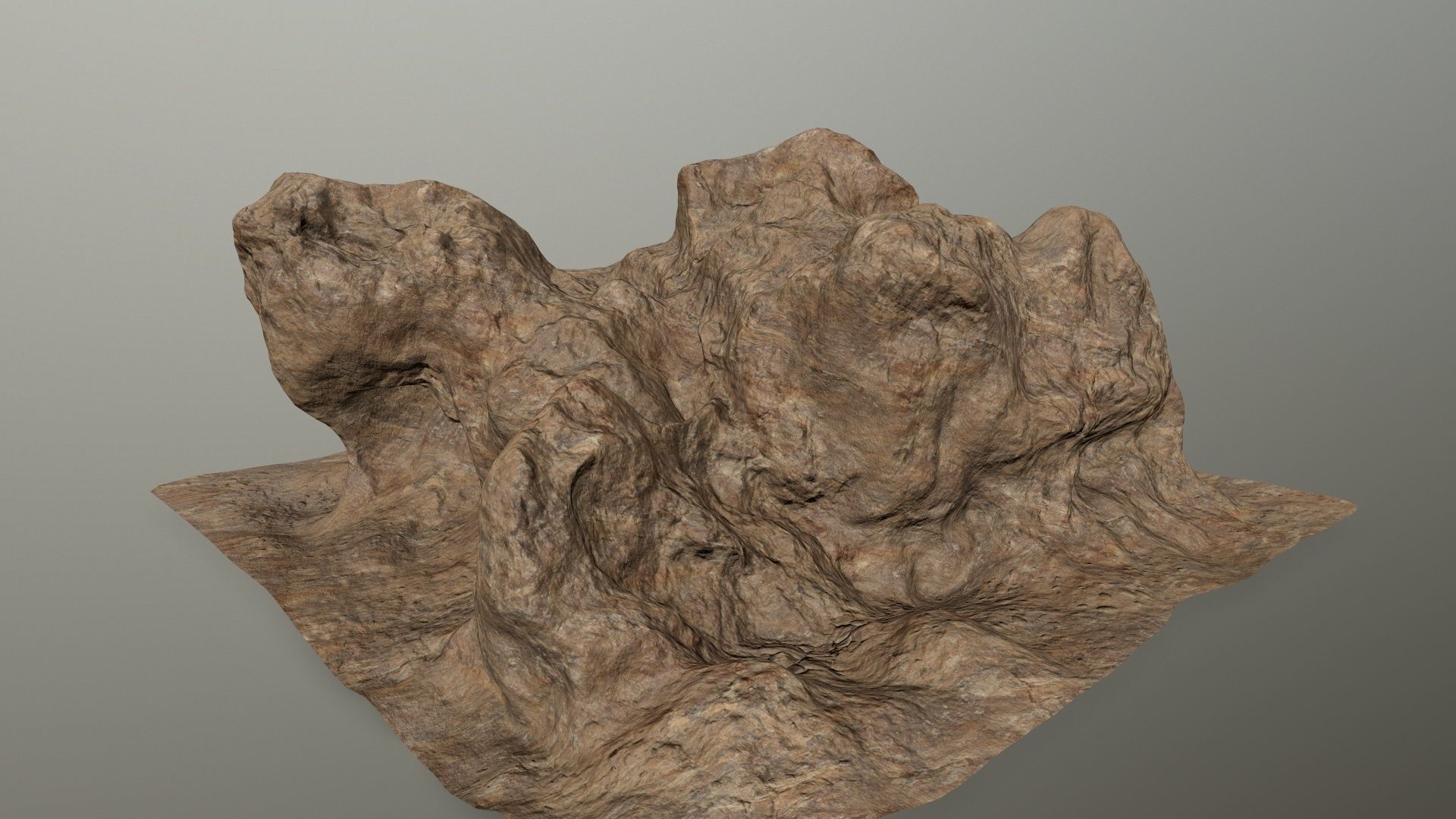 desert rocks  Low-poly 3D model_7