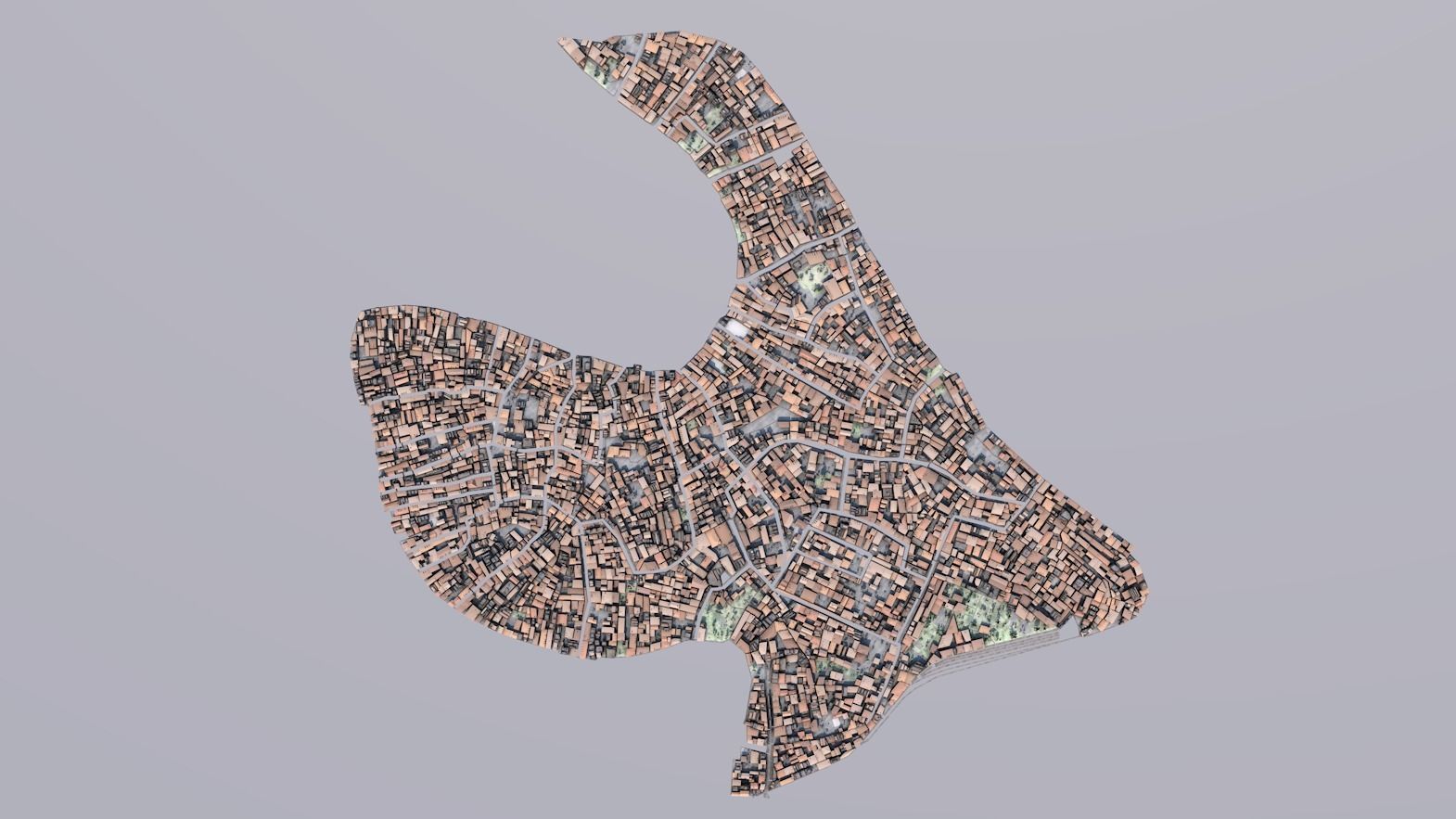  Venice-Like Italian City Town LOWPOLY Low-poly 3D model_6