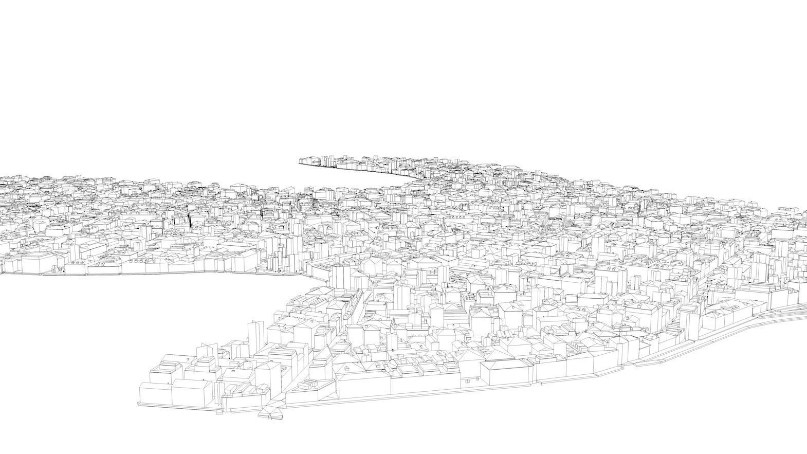  Venice-Like Italian City Town LOWPOLY Low-poly 3D model_11