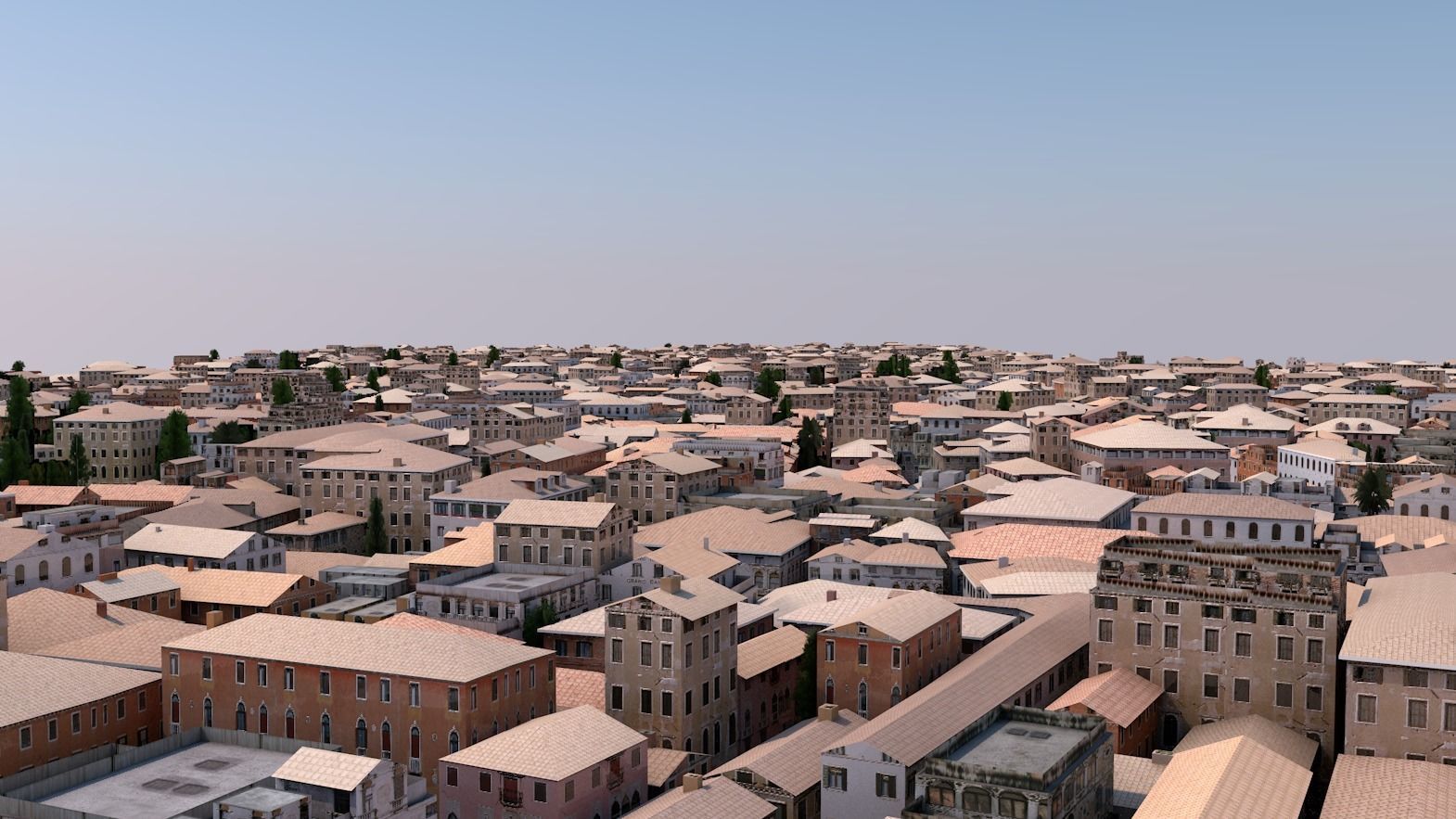  Venice-Like Italian City Town LOWPOLY Low-poly 3D model_3