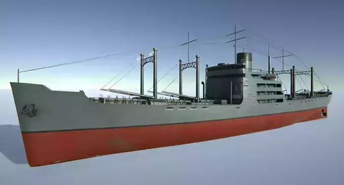 Old Japan Transport Ship