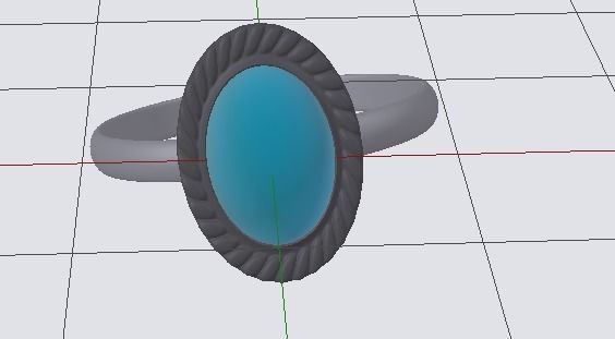 3D Ring Low-poly 3D model_3