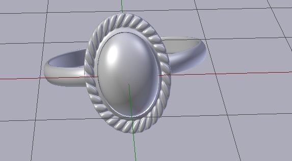 3D Ring Low-poly 3D model_4