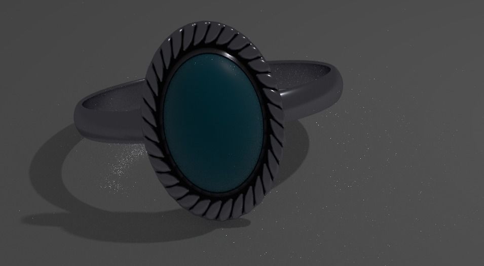 3D Ring Low-poly 3D model_2