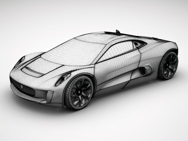 Jaguar C-X75 STD MAT 3D model_8
