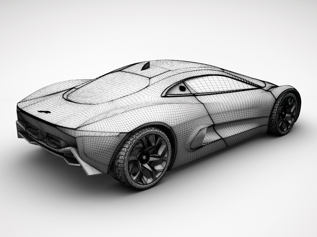 Jaguar C-X75 STD MAT 3D model_9
