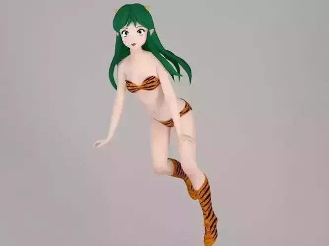 Lum anime girl pose 02