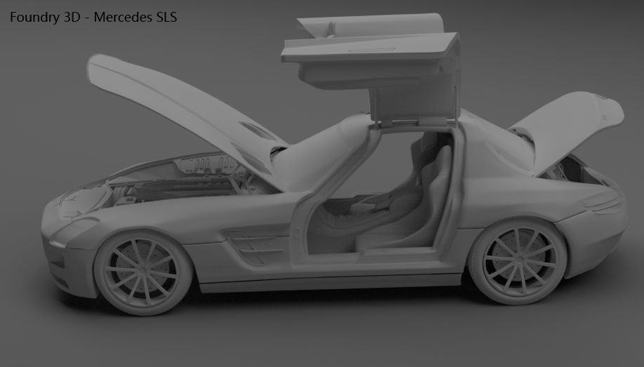 2012 Mercedes Benz SLS 3D model_1