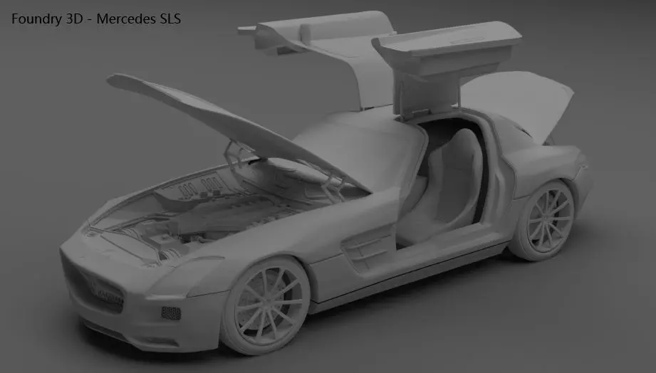 2012 Mercedes Benz SLS 3D model_0