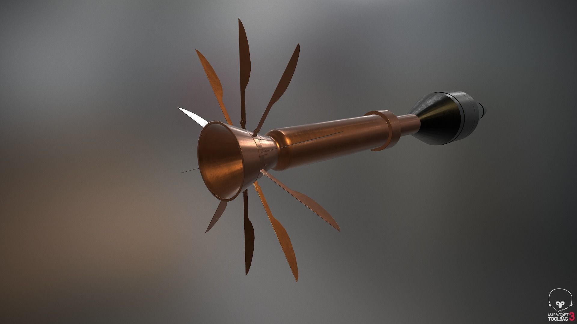 M72 Light LAW Anti-Tank Weapon Low-poly 3D model_10