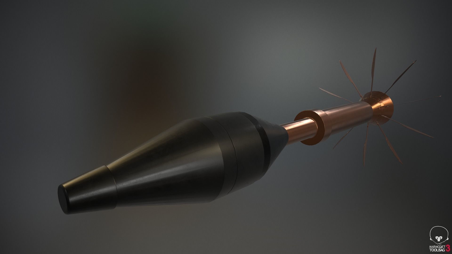 M72 Light LAW Anti-Tank Weapon Low-poly 3D model_9