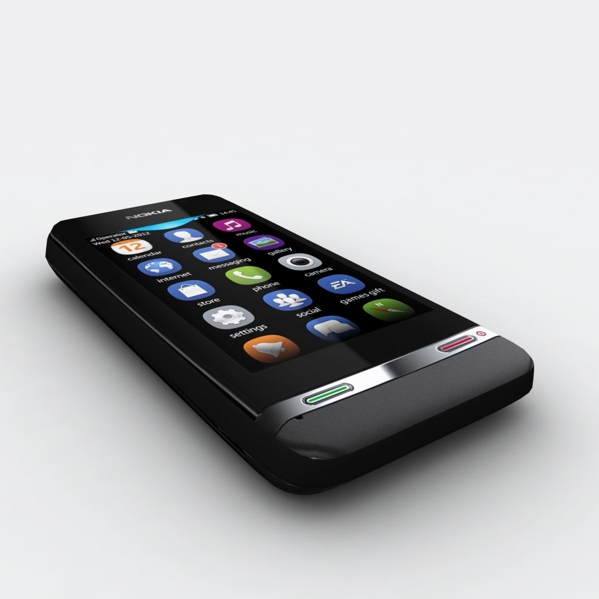 Nokia Asha 311 3D model_4