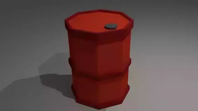 Low poly barrel
