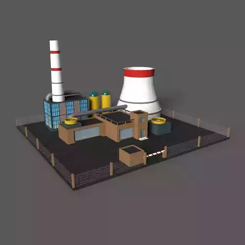 Cartoon Power Plant model