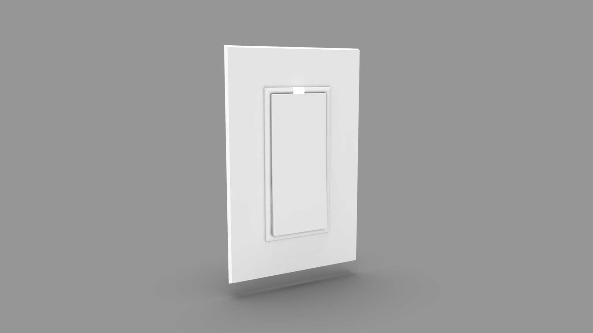 Wall Switch and Plug Socket Low-poly 3D model_10
