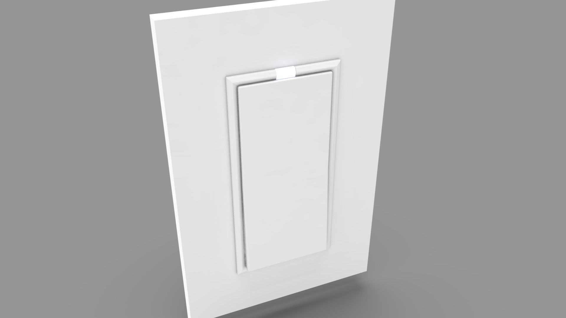 Wall Switch and Plug Socket Low-poly 3D model_13